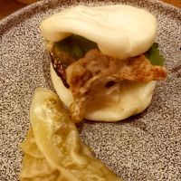 Crispy oyster mushroom bao bun at Berns Asiatiska in Stockholm
