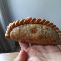 Vegan lentil empanada at El Trébol in A Coruna