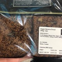 Vegan banana bread   at Paul Cafe in Abu Dhabi