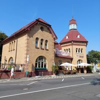 Outside view  at Alter Bahnhof Oberkassel in Dusseldorf