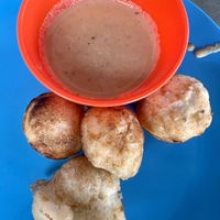 A breakfast dish (half size portion as ran out)   at G.V. Stall in Tanah Rata