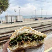 Vegan Curry burger   at Bocateria El Pas in Sant Pol De Mar