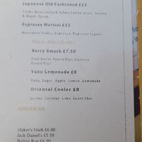 Non-Alcoholic Drinks Menu at Denham Grove Hotel in Uxbridge