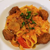 Rose pasta with meatballs at Veggie Chan - 베지찬 in Seoul