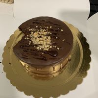 Chocolate “bomb” cake, the smallest versionn  at La Vegetería in Gran Canaria