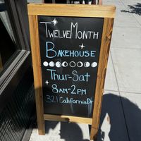   at Twelvemonth Bakehouse in Burlingame