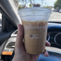 Ice caramel latte 🔥  at Twelvemonth Bakehouse in Burlingame
