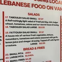   at BaBa Gannouj in Campbell River