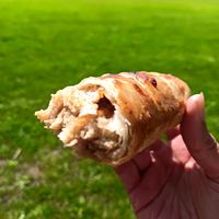 The tastiest vegan sausage roll I've ever had! at The Pie Box Cafe in Cardiff
