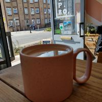 English breakfast tea at The Pie Box Cafe in Cardiff