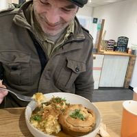   at The Pie Box Cafe in Cardiff