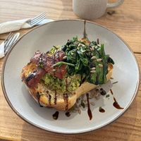 Avocado Loaded toast at The Pie Box Cafe in Cardiff