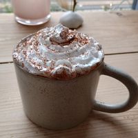 Hot chocolate at The Pie Box Cafe in Cardiff