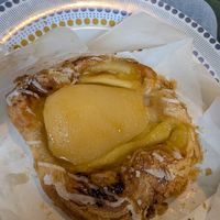 Pear and custard pastry. at The Pie Box Cafe in Cardiff