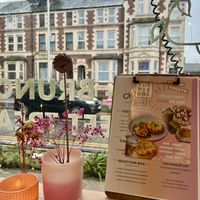 Window seat view  at The Pie Box Cafe in Cardiff