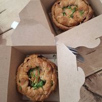 Steak and ale and mushroom and leek pies 🥧 at The Pie Box Cafe in Cardiff