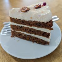 carrot cake at Parkrestaurant De Hoge Veluwe in Otterlo
