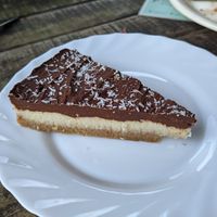 Coconut chocolate cake (vegan) at De Carolinahoeve in De Steeg