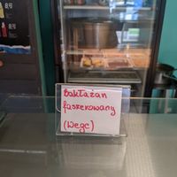 Filled aubergine with vegan cheese at Domek Smaków  in Mielno