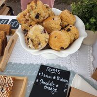 Scones vegan at Wildflower Kitchen in Cardiff