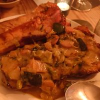 Abóbora no forno com caril de legumes  at Lombardo in Evora