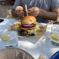 Vegan burger  at Chirincana in Ibiza