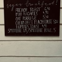 Menu   at VegaNana in Bratislava