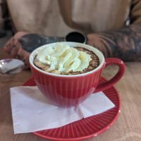 Hot chocolate at VegaNana in Bratislava