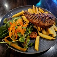 Vegan steak. at Joe Wattys in Inishmor