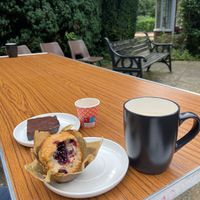 Cakes and muffins are delicious. Highly recommend  at Southlands Community Cafe in West Drayton