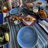 Vegan Tapas such as Asparagus and Patatas brava   at Mar de Tapas in Gran Canaria