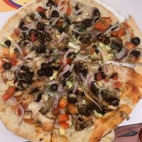 Vegan pizzaa  at Hipopótamo in Gran Canaria