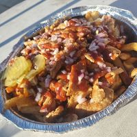 BBQ Chick'N Fries at Leaf Over Beef in Los Angeles