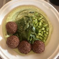 Super green hummus bowl   at Baba's Hummus House Bakery in Minneapolis