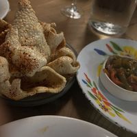 Mushroom crispy things  at Kin Khao  in San Francisco