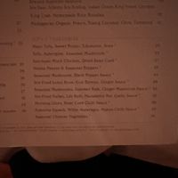 Amazing vegan options! There are more listed throughout the menu!  at Park Chinois - Mayfair in London