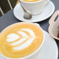 Oat flat white at Croitoria de Cafea  in Brasov