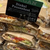 vegan sandwiches  at Bäckerei Riegler - Hauptbahnhof Mannheim in Mannheim