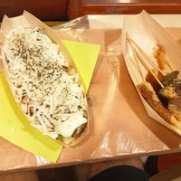 Takoyaki with vegan cheese at OKO Takoyaki in Osaka