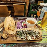 The food at OKO Takoyaki in Osaka