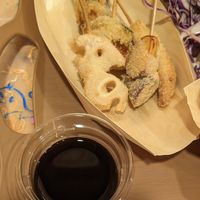 Kushikatsu Skewers (1500¥) at OKO Takoyaki in Osaka