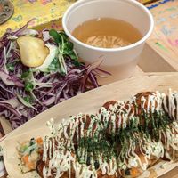 Sauce Takoyaki at OKO Takoyaki in Osaka