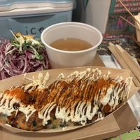 Spicy takoyaki  at OKO Takoyaki in Osaka