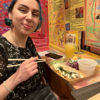 A beautiful angel  at OKO Takoyaki in Osaka