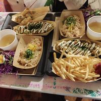 The biggest set is plentiful food🤭 at OKO Takoyaki in Osaka