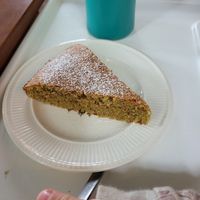 Polenta cake at Tuincafé Bertje Jens in Pieterburen