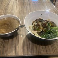 Angelica soup and dumplings with toon saucee  at Ivy's Veggie - 艾薇家蔬食 in Taitung