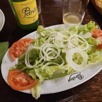 Looks dull, was delicious! at Petritegi Sagardotegia in Astigarraga