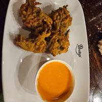 Dry and crumbly "pakora" at Petritegi Sagardotegia in Astigarraga