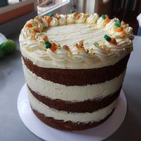 Carrot cake at Sweet Butter Bakes in Worthing